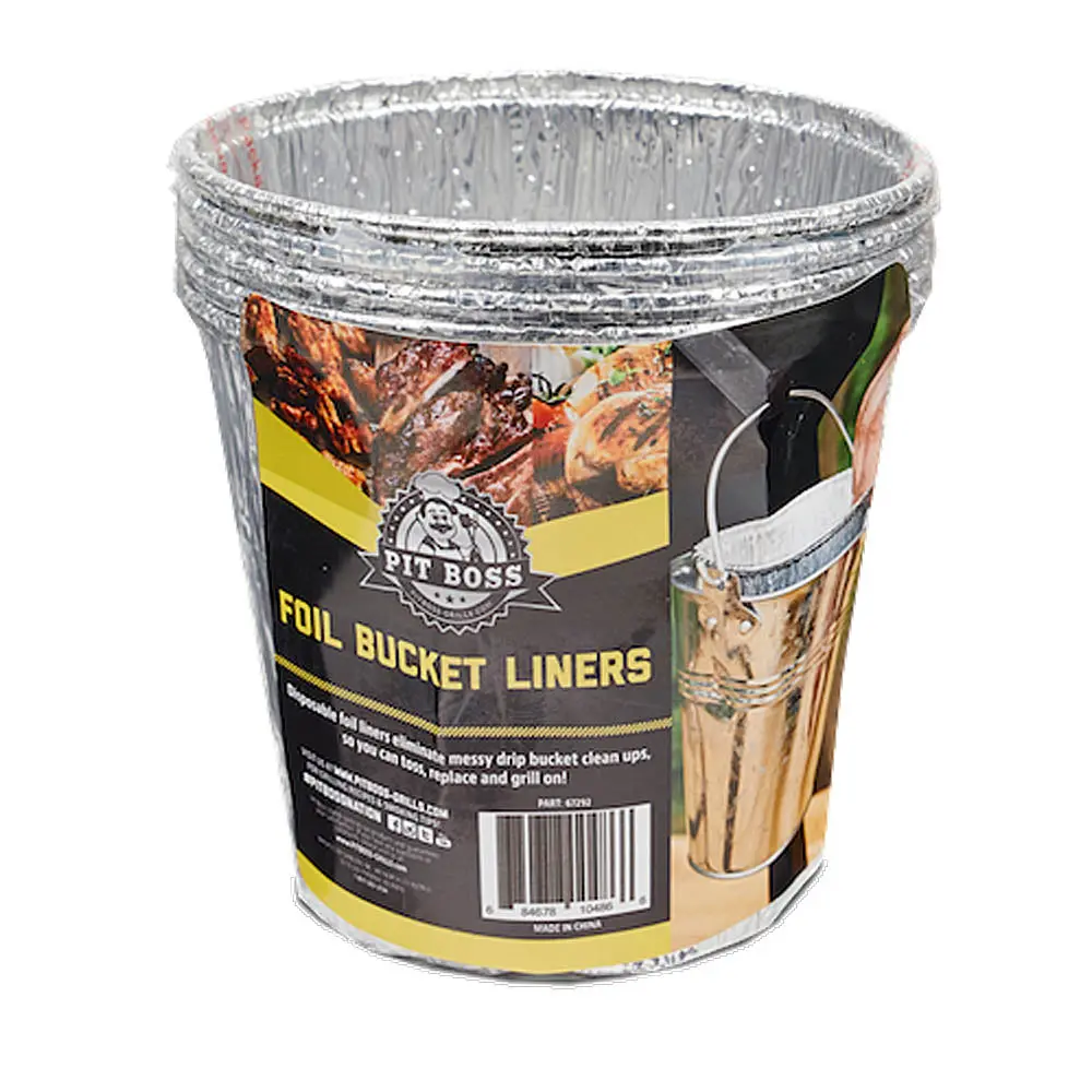 Pit Boss Grease Bucket Foil Disposable Liners 6 Pack For Quick Clean Up 67292 1