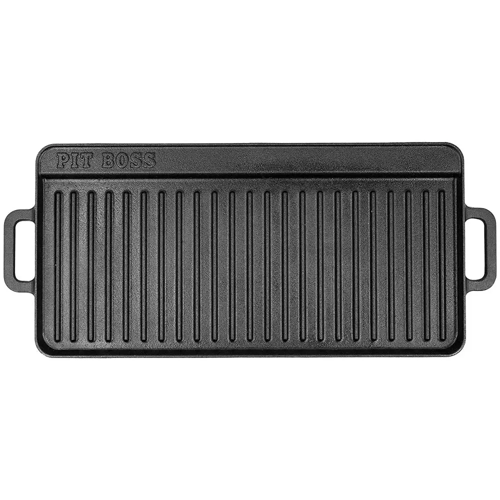 Pit Boss Cast Iron Griddle 14" X 28" Inch Reversible Non Stick 68008 14X28 1