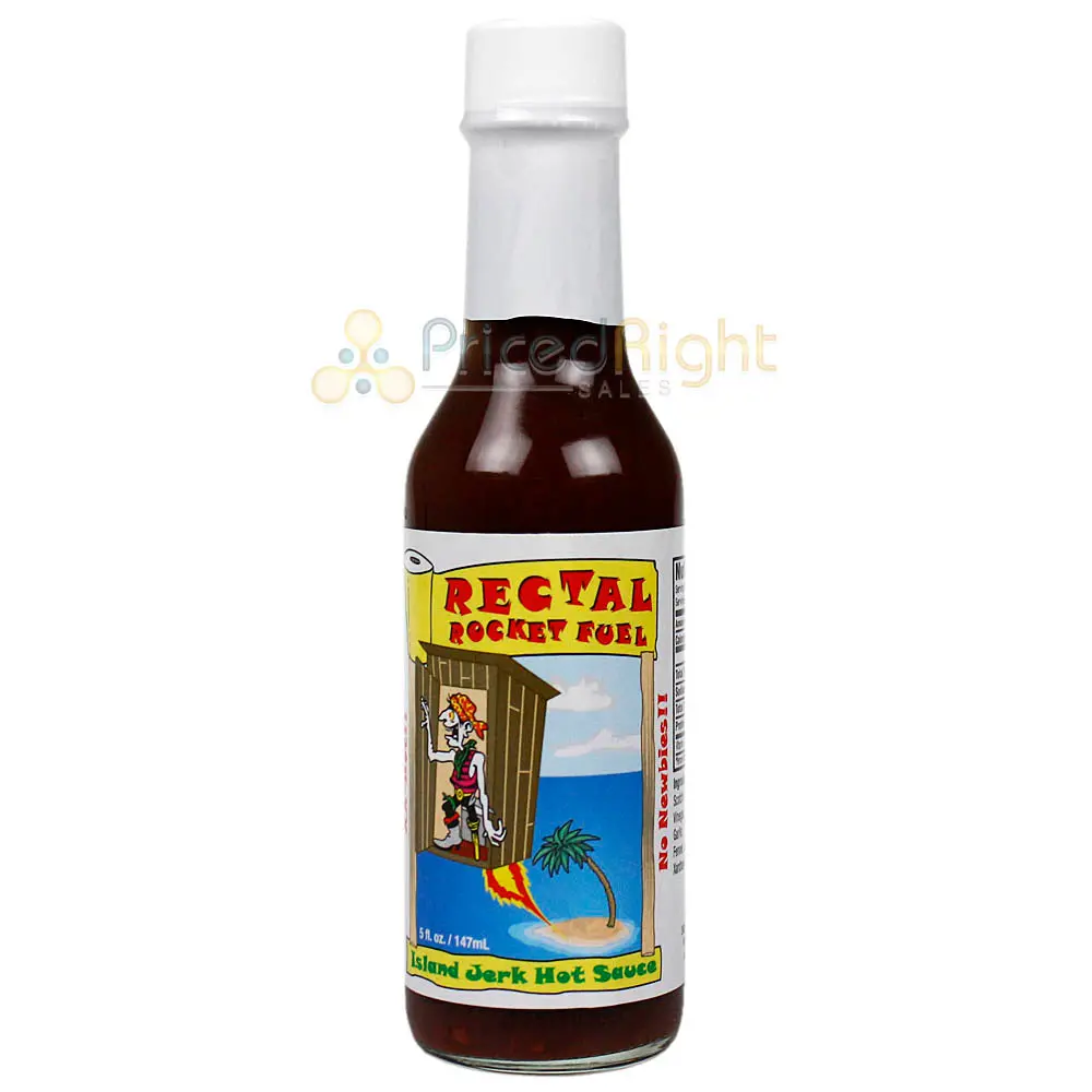 Sauce Crafters Rectal Rocket Fuel Island Jerk Hot Sauce 5 Oz Bottle 1