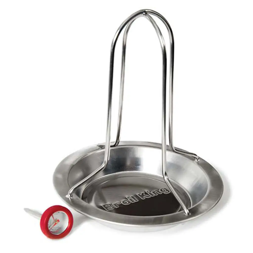 Broil King Chicken Roaster Stainless Steel W/ Thermometer 69132 1