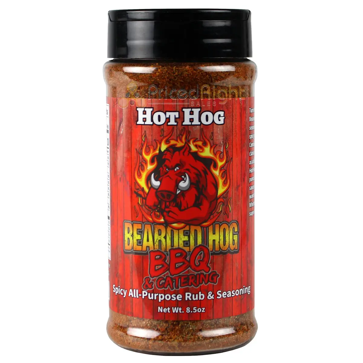 Bearded Hog Bbq Hot Hog Spicy All Purpose Rub & Seasoning 9.2 Oz 694685184102 1