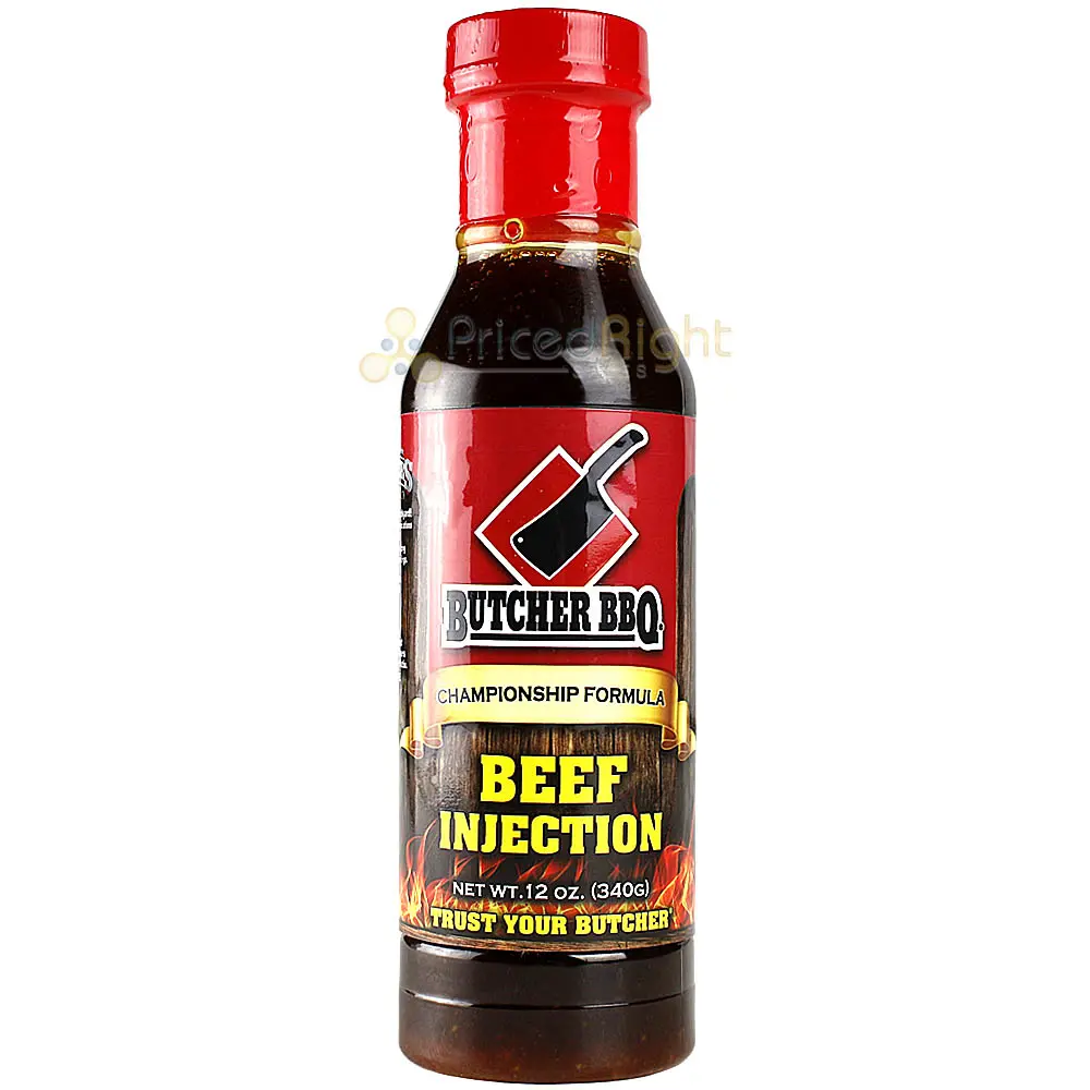 Butcher Bbq Liquid Beef Brisket Injection 12 Oz. Bottle Gluten And Msg Free 1