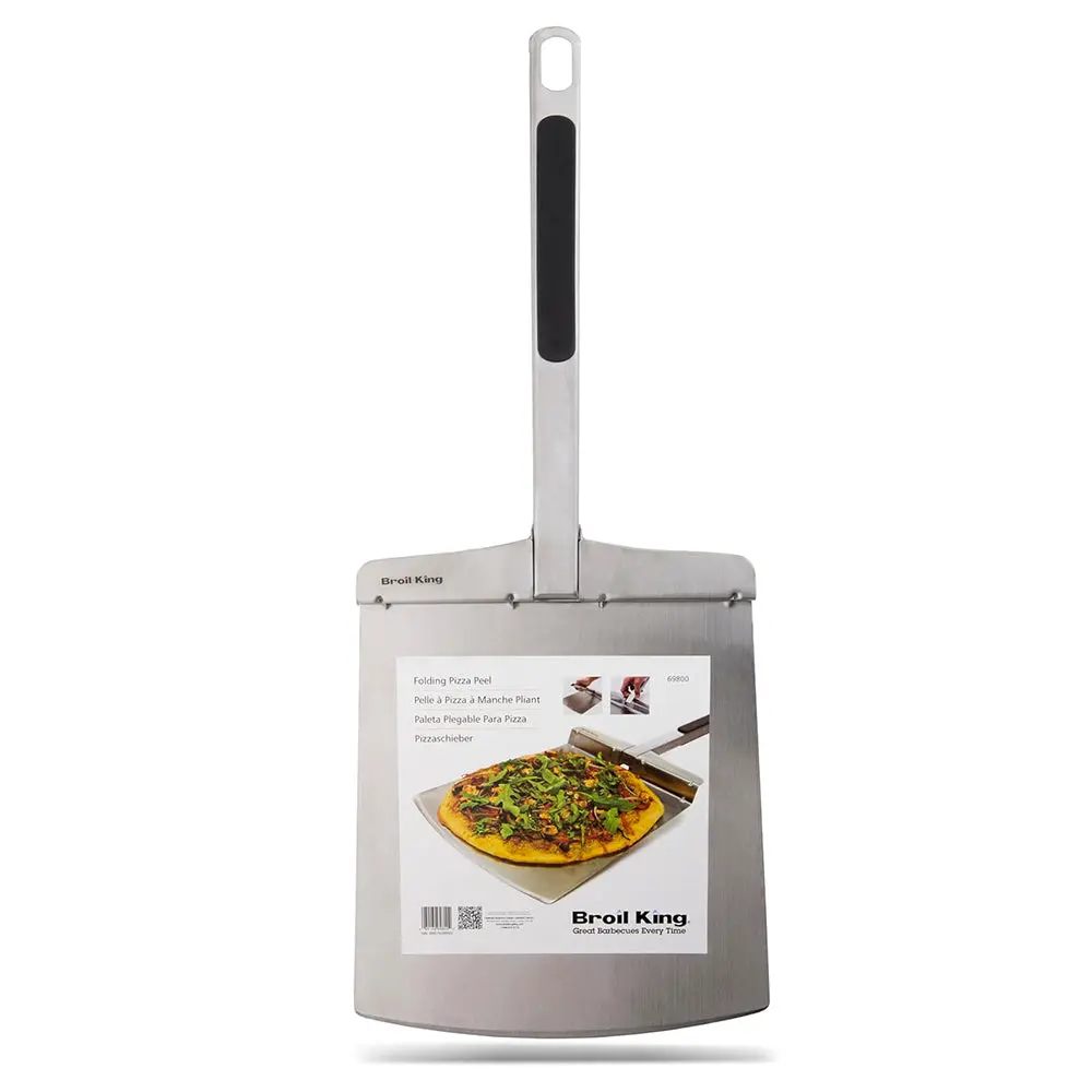 Broil King Pizza Peel Stainless Steel 11.75" Blade W/ Folding Handle 69800 1