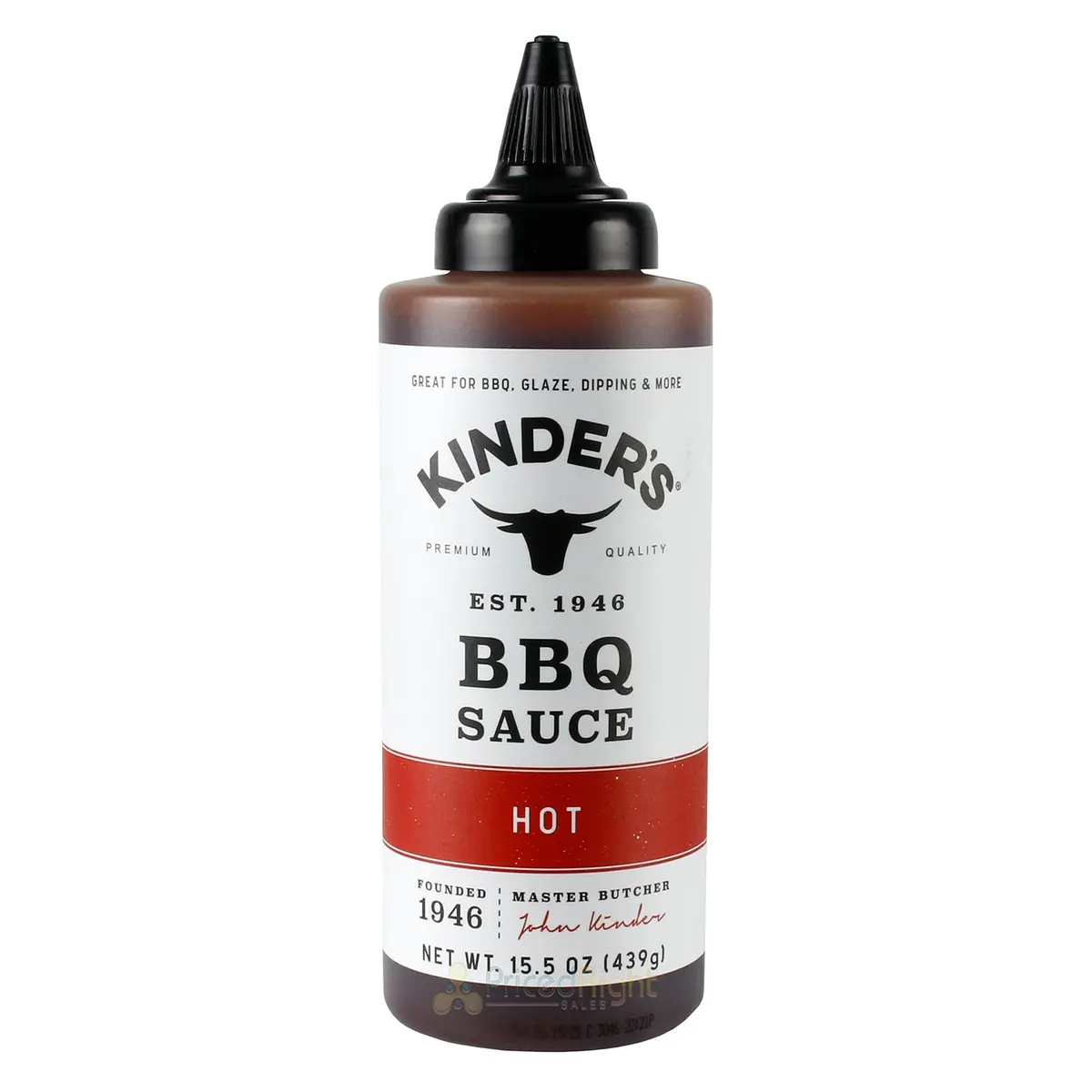 Kinder's Hot Bbq Sauce Premium Quality Handcrafted Gluten Free No Hfcs 15.5 Oz 1