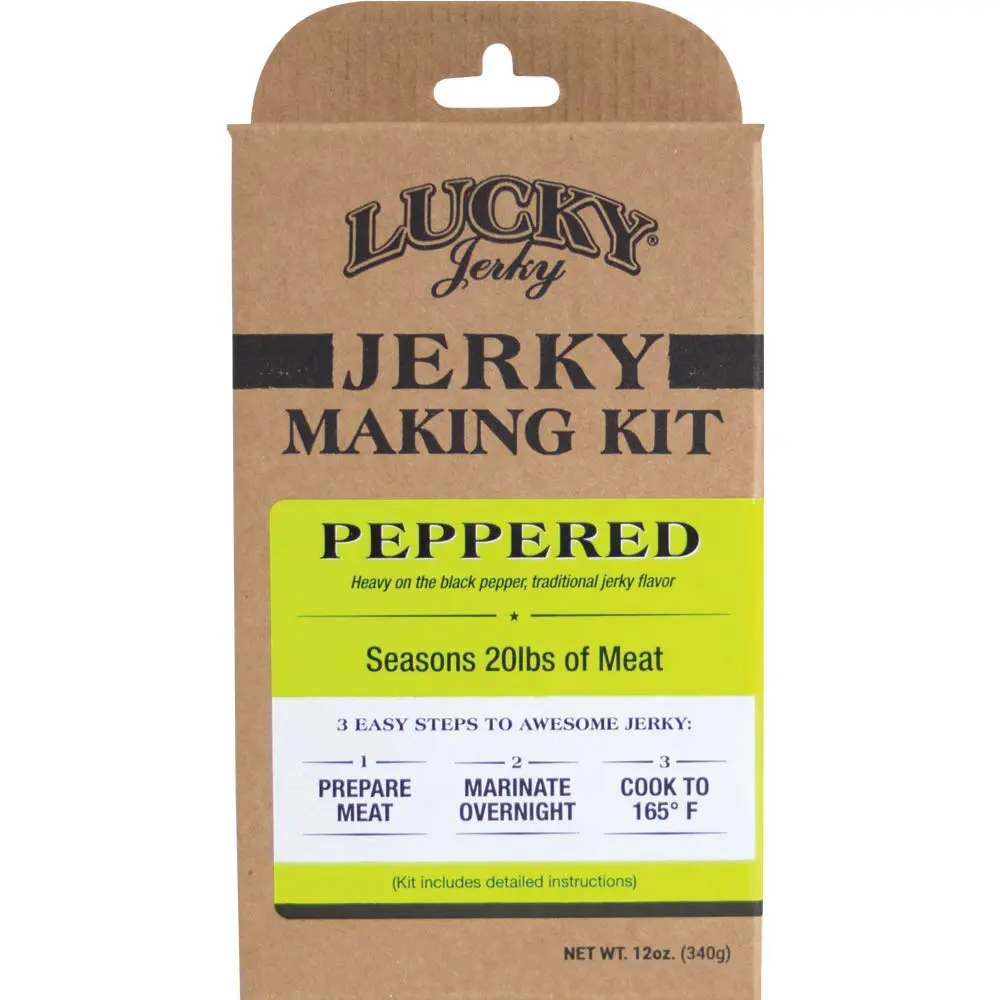 Lucky Jerky Diy Peppered Jerky Making Kit 12 Oz Box Kit For 20 Lbs Of Meat 7002 1