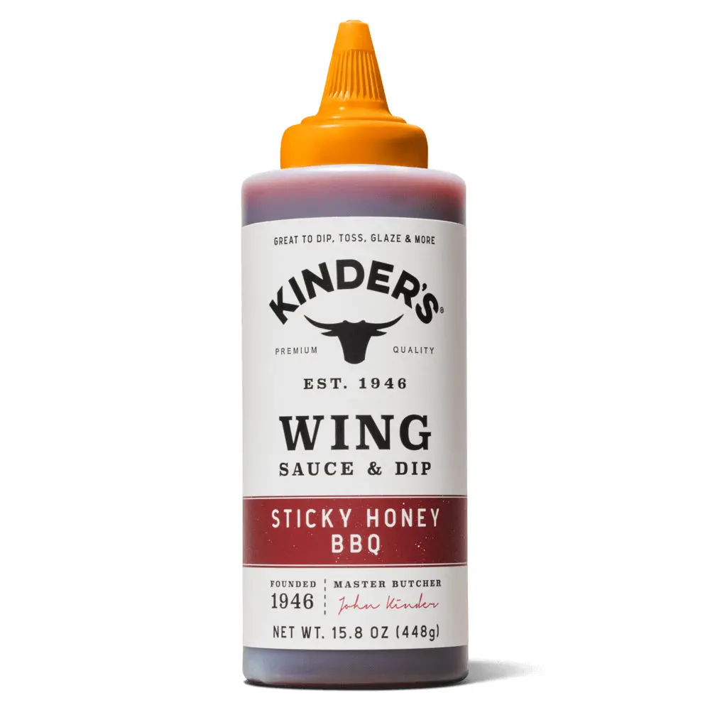 Kinders Sticky Honey Bbq Wing Sauce 15.8 Oz Gluten Free No Hfcs 70063 1