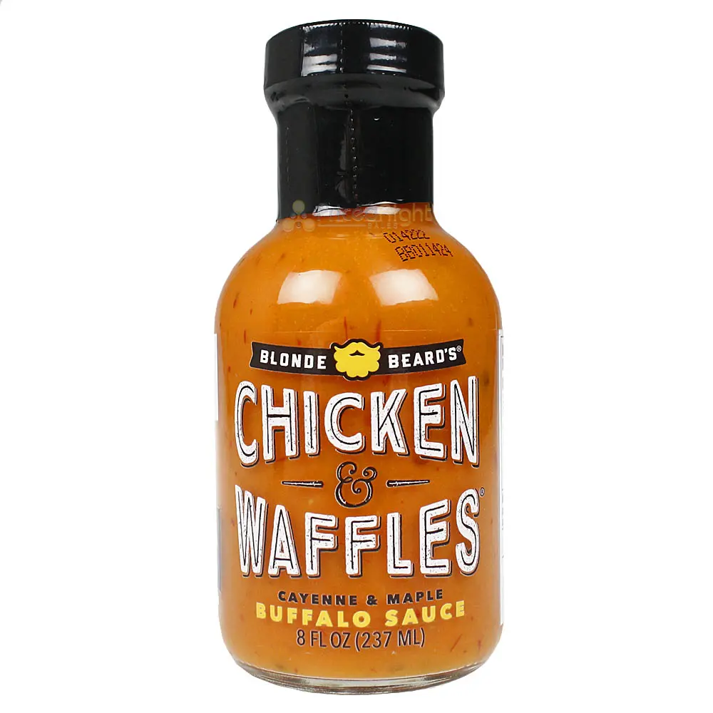 Blonde Beards Chicken & Waffles Buffalo Sauce With Cayenne & Maple 8 Oz Bottle 1