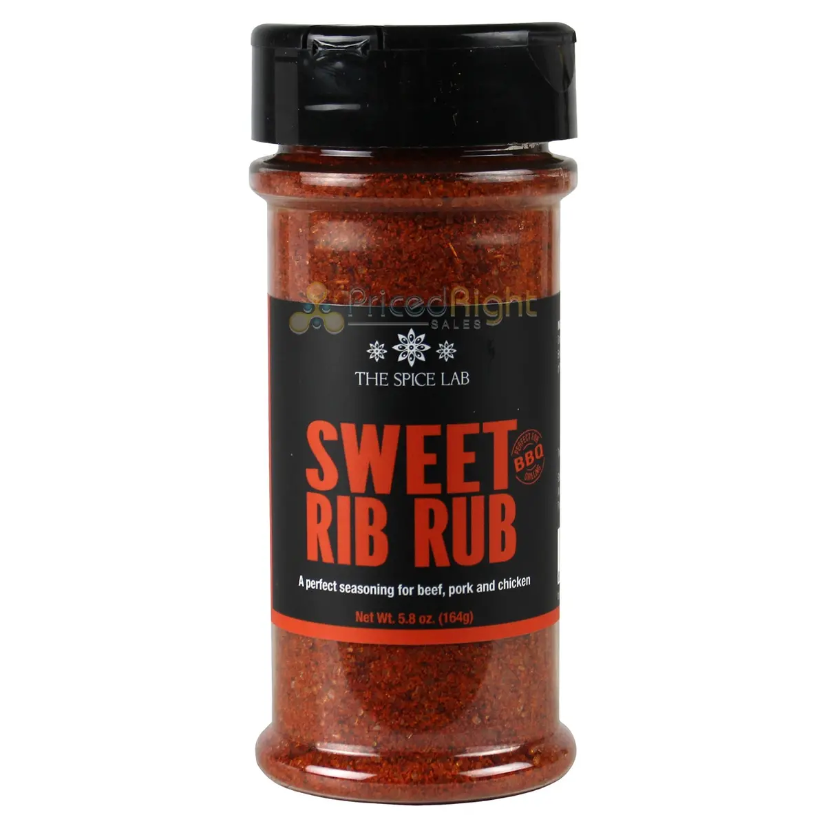 The Spice Lab Sweet Rib Rub 5.8 Oz Gluten Free Kosher All Natural 7062-Pj4-Sta 1