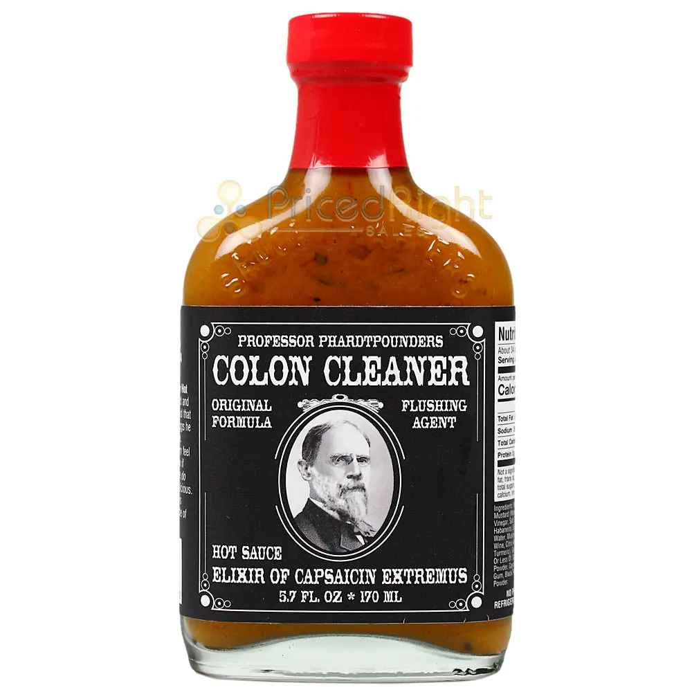 Sauce Crafters Phardtpounders Colon Cleaner Hot Sauce 5.7 Oz Bottle 1