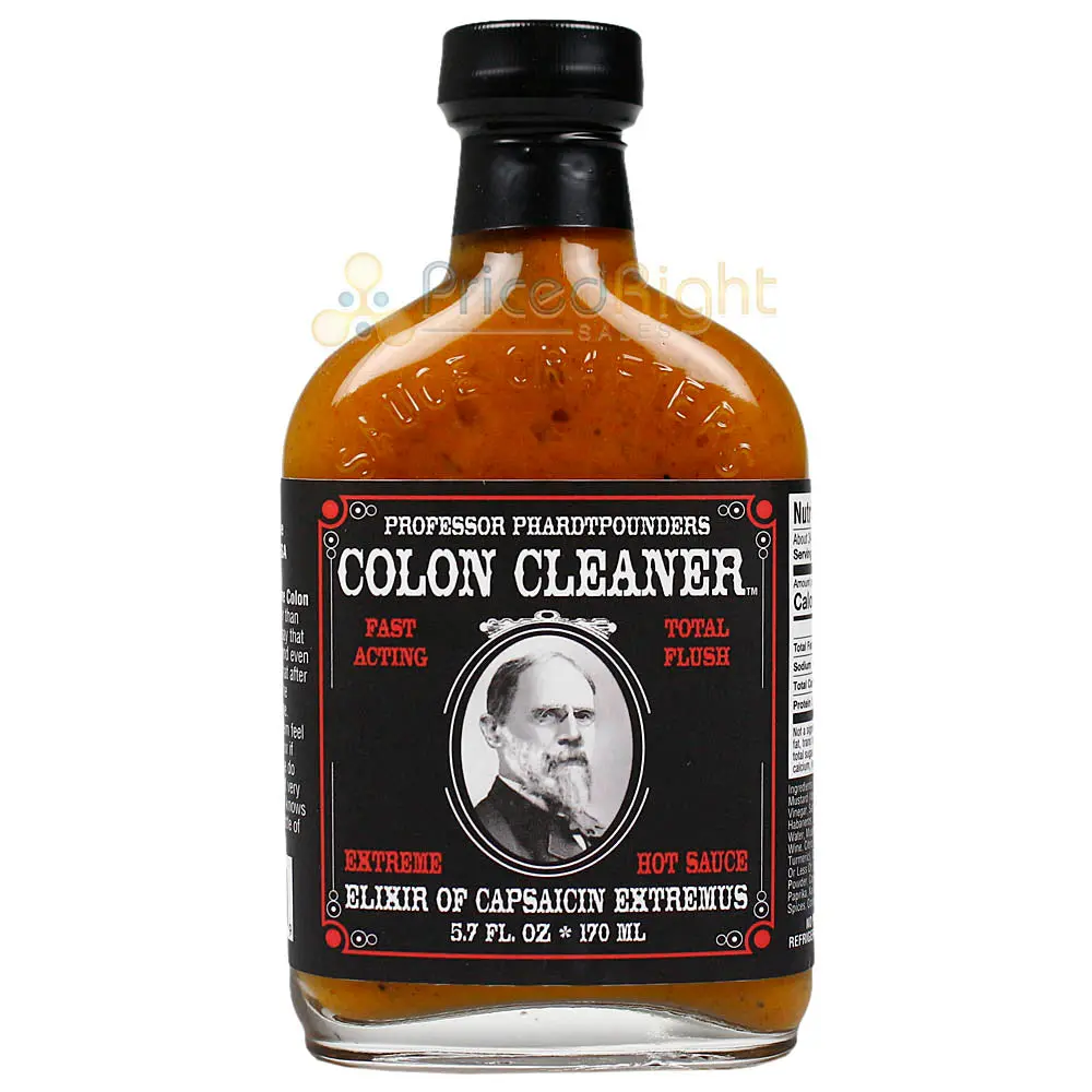 Sauce Crafters Phardtpounders Colon Cleaner Extreme Hot Sauce 5.7 Oz Bottle 1