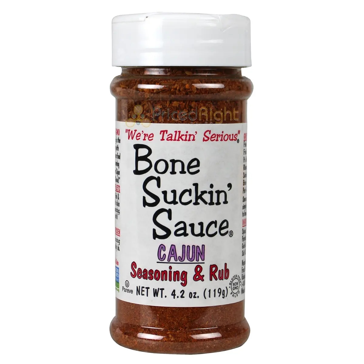Bone Suckin' Sauce Cajun Seasoning And Rub 4.2 Oz Bottle Non Gmo Gluten Fat Free 1