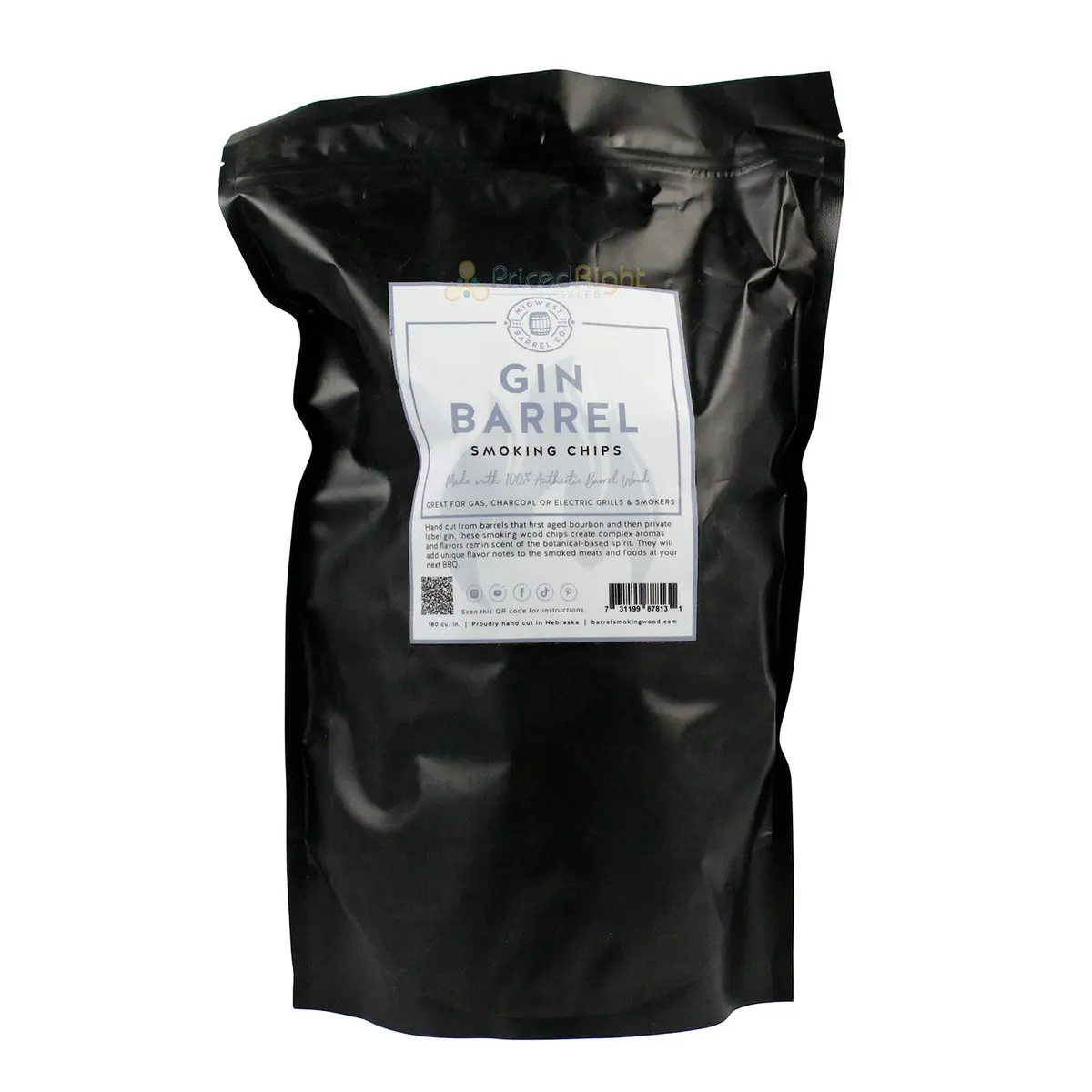 Midwest Barrel Company Genuine Gin Barrel Bbq Smoking Wood Chips 1