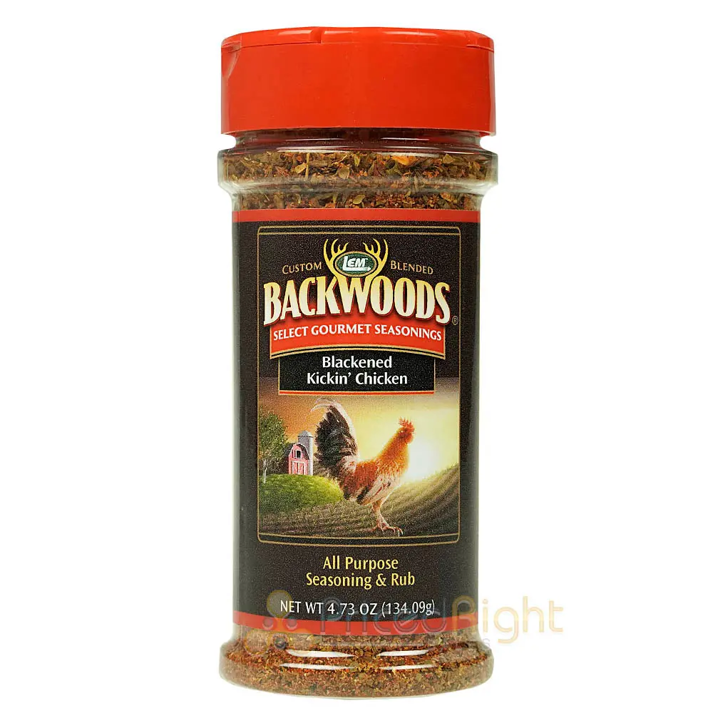 Lem Blackened Kickin' Chicken All Purpose Seasoning & Rub Backwoods 4.73 Ounces 1