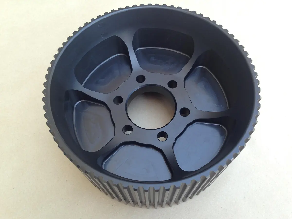 8Mm X 84Mm 75 Tooth Center Flange Bottom Pulley 1