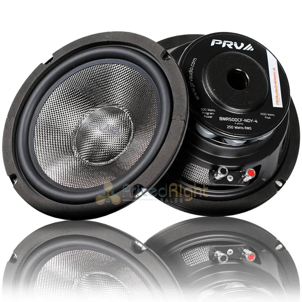 Prv Audio 8" Mid Range Loudspeaker 4 Ohm 500 Watts Max Power 8Mr500cf-Ndy-4 1