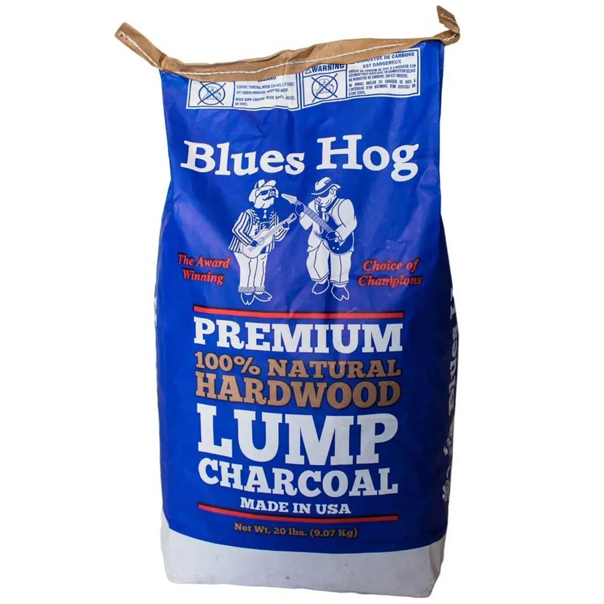 Blues Hog Lump Charcoal 20 Lb Bag Pit-Master Approved 100% Natural Hardwood 1