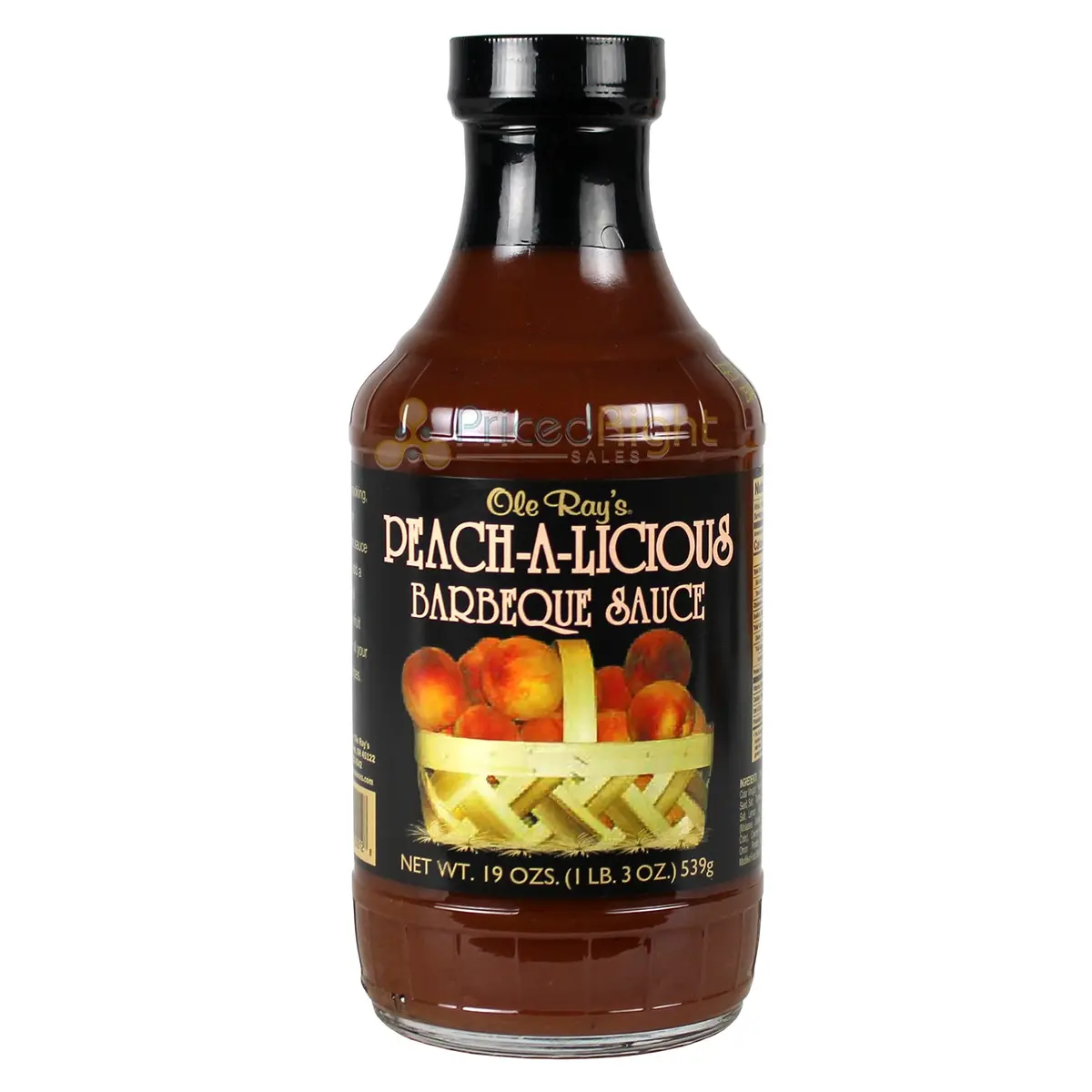 Ole Ray's Peach-A-Licious Barbecue Sauce 19 Oz Glaze Marinade Peach Tangy 1