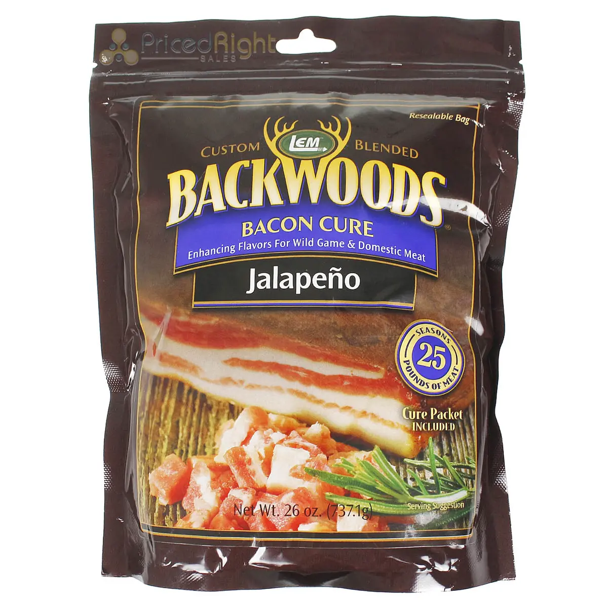 Backwoods Jalapeno Bacon Cure And Seasoning Makes 25 Pounds Of Meat 26 Oz 9136 1