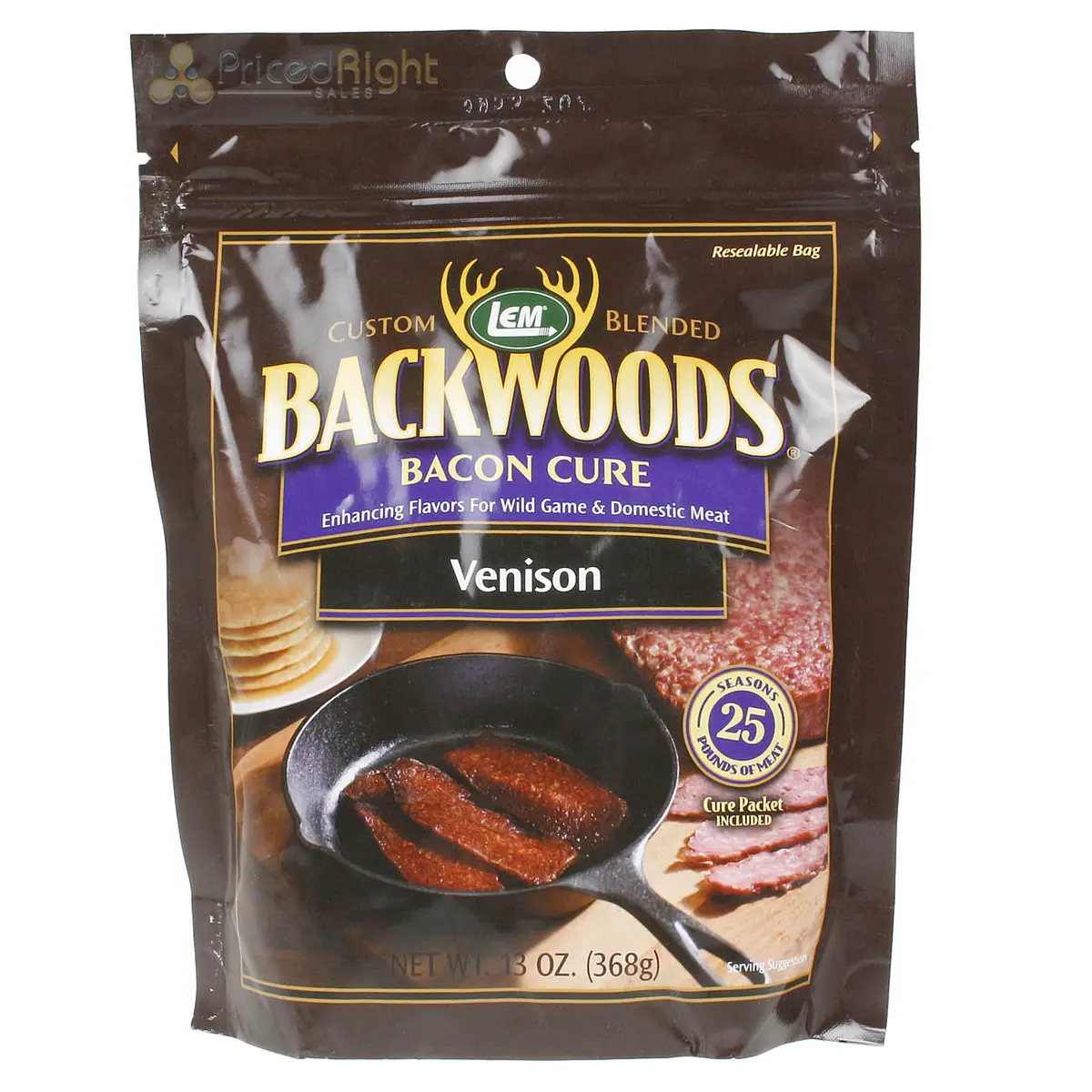 Backwoods 13 Oz Venison Bacon Seasoning Cure Packet Makes 25 Lbs Of Meat 9137 1