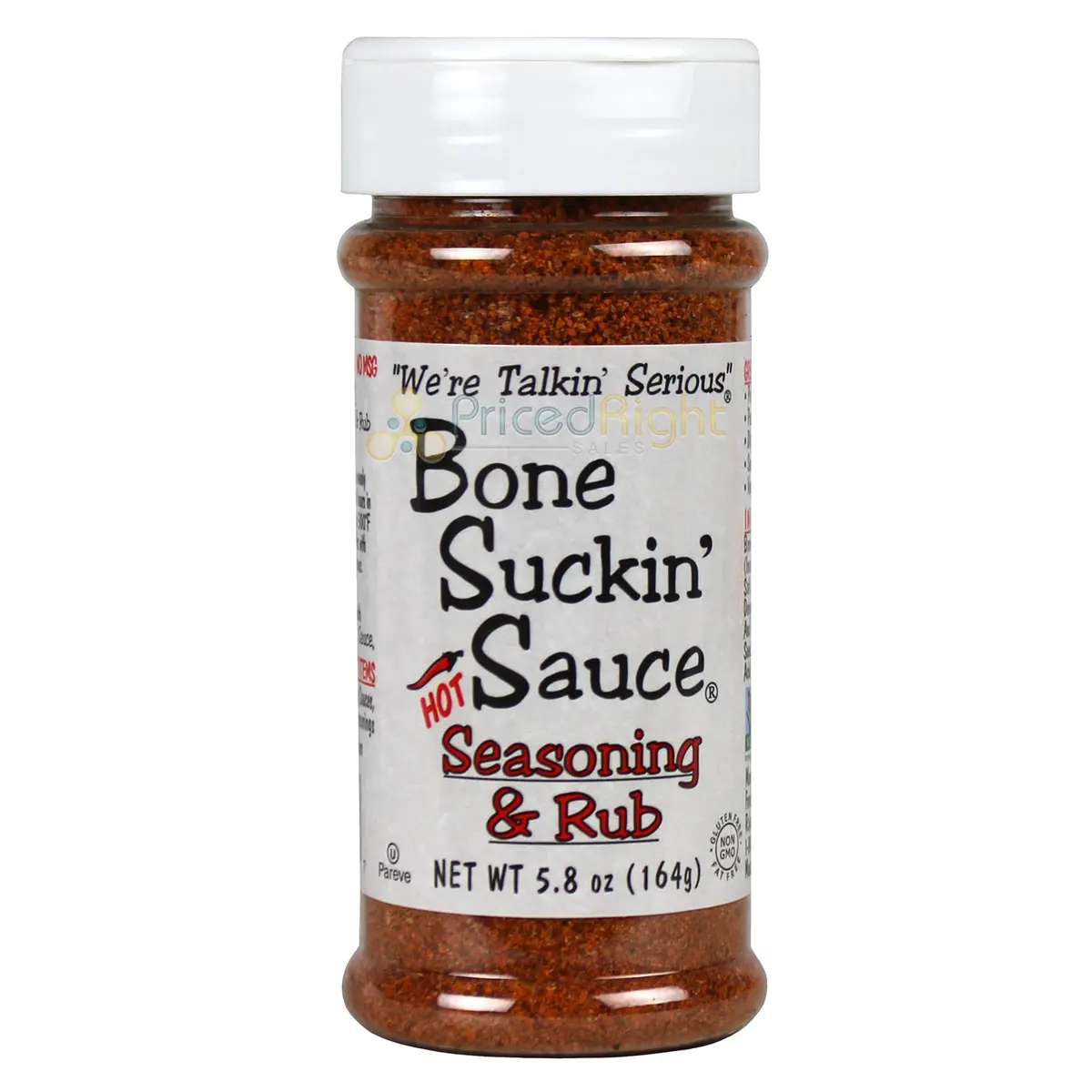 Bone Suckin' Sauce Hot Seasoning And Rub 5.8 Oz Bottle Non Gmo Gluten & Fat Free 1