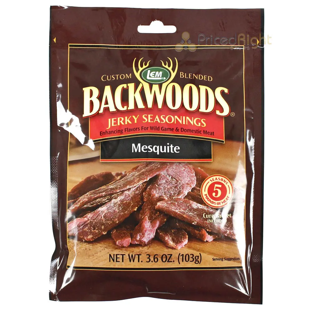 Lem 3.6 Oz Backwoods Mesquite Jerky Seasonings For 5 Lbs Of Meat 9153 1 Bag 1