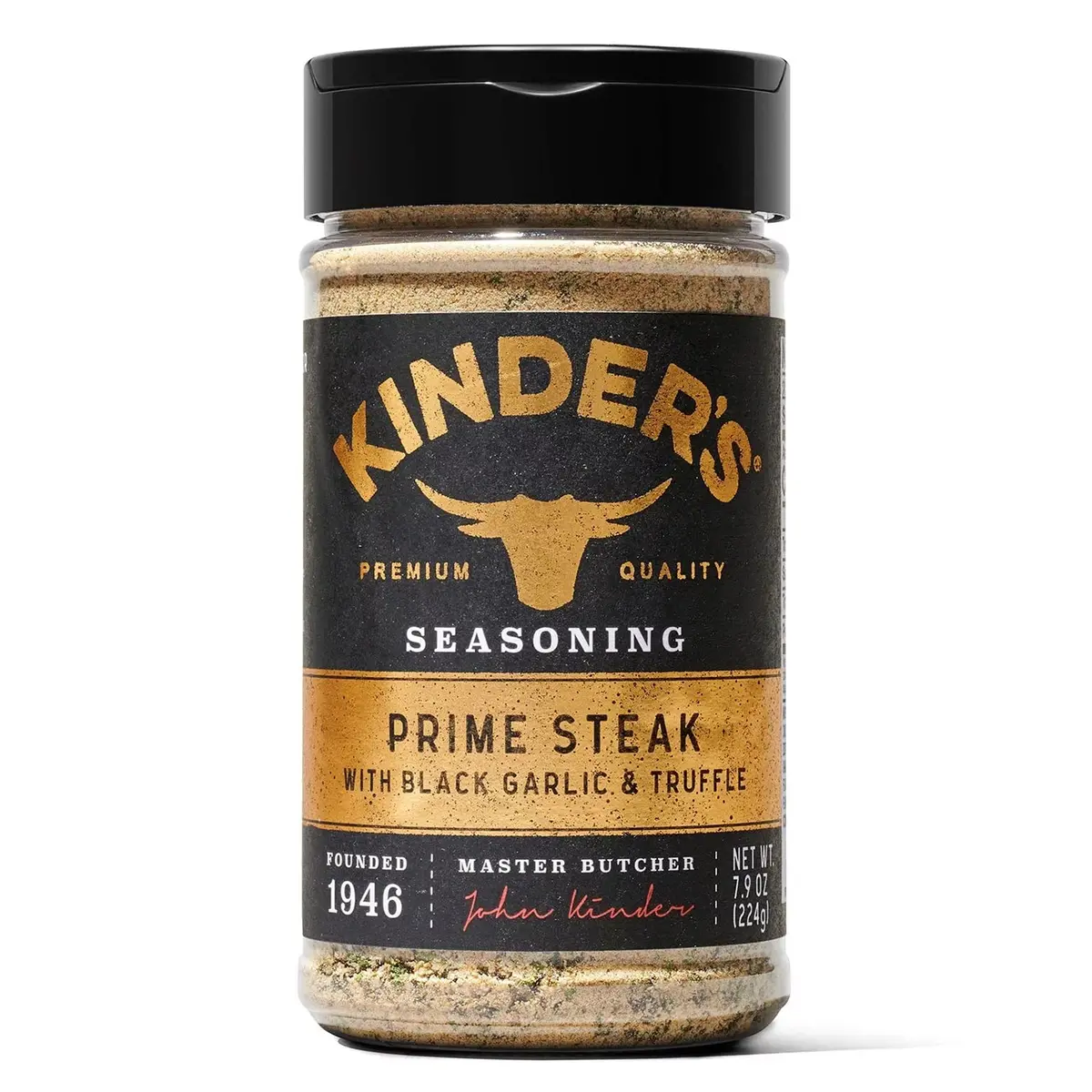 Kinder's Prime Steak With Black Garlic & Truffle Premium Seasoning No Msg 7.9 Oz 1