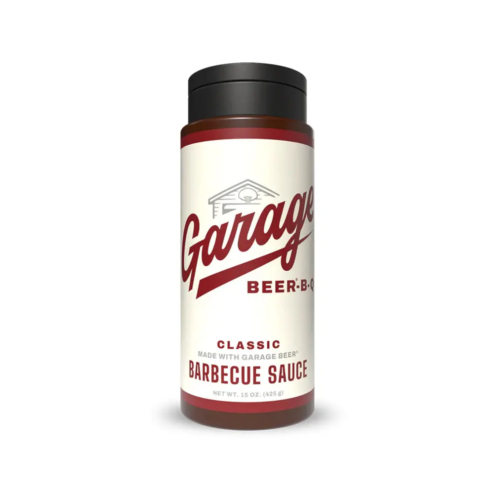 Garage Beer-B-Q Classic Barbecue Sauce 15 Oz W/ 10 Percent Beer Kosher 9717-6 1