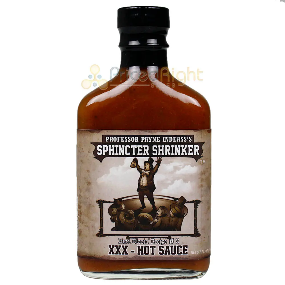 Sauce Crafters Professor Payne Indeass's Sphincter Shrinker Hot Sauce 5.7 Oz 1