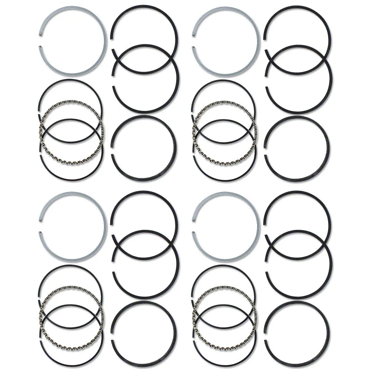 Piston Ring Set 4Cyl 3-7/16" Bore Fits Ford Jubilee Naa 501 700 Tractor Eae6149a 1