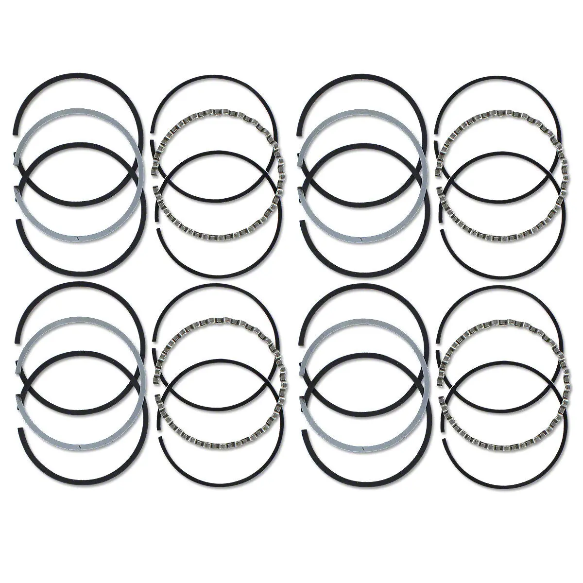 Piston Ring Set 4-Cyl 3-1/8" Bore Fits Farmall A B C 100 130 200 230 240 Tractor 1