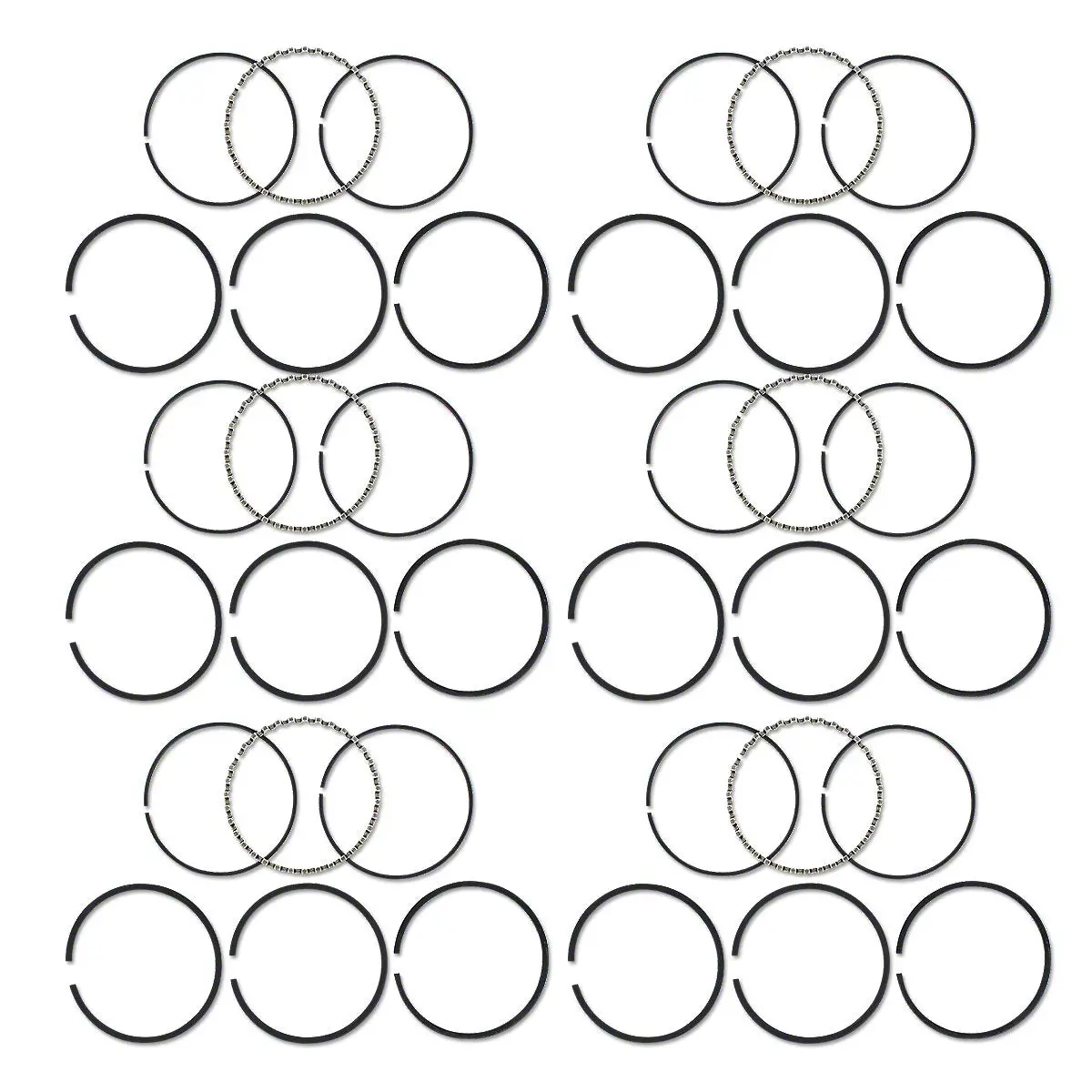Piston Ring Set 6-Cylinder 4-1/4" Bore Fits Case 930 Tractors 1