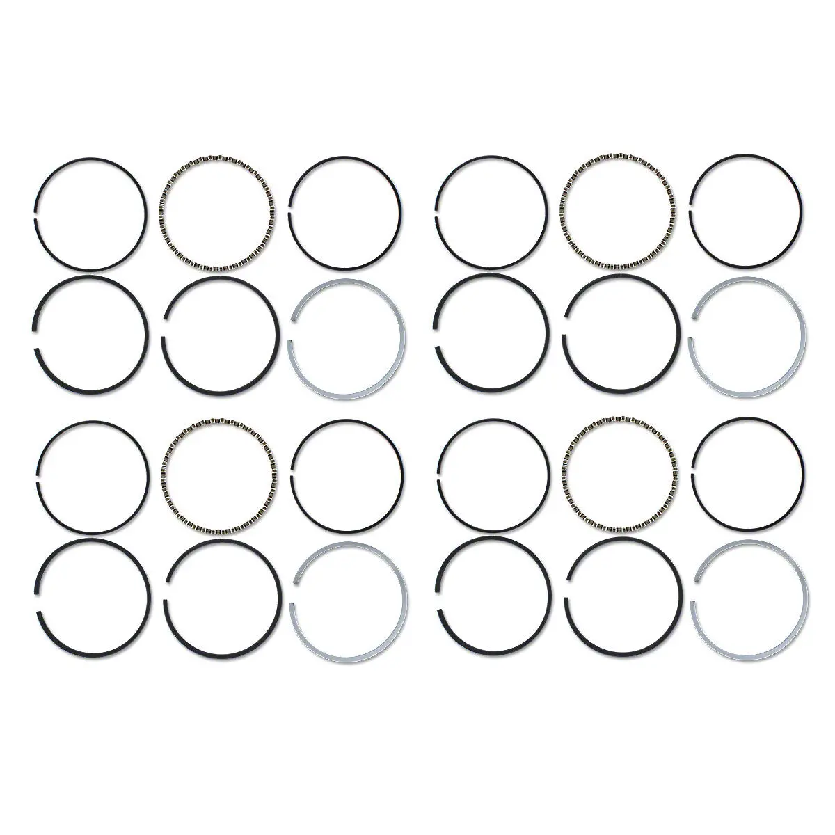 Piston Ring Set 4-Cylinder 3-3/16" Bore Fits Oliver Super 44 440 Tractors 1