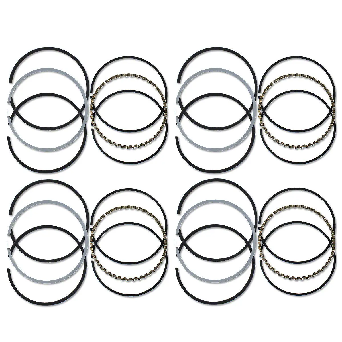 Piston Ring Set 4-Cyl 3-5/8" Bore Fits Case S Sc Sc-3 Sc-4 Si So Tractors 1