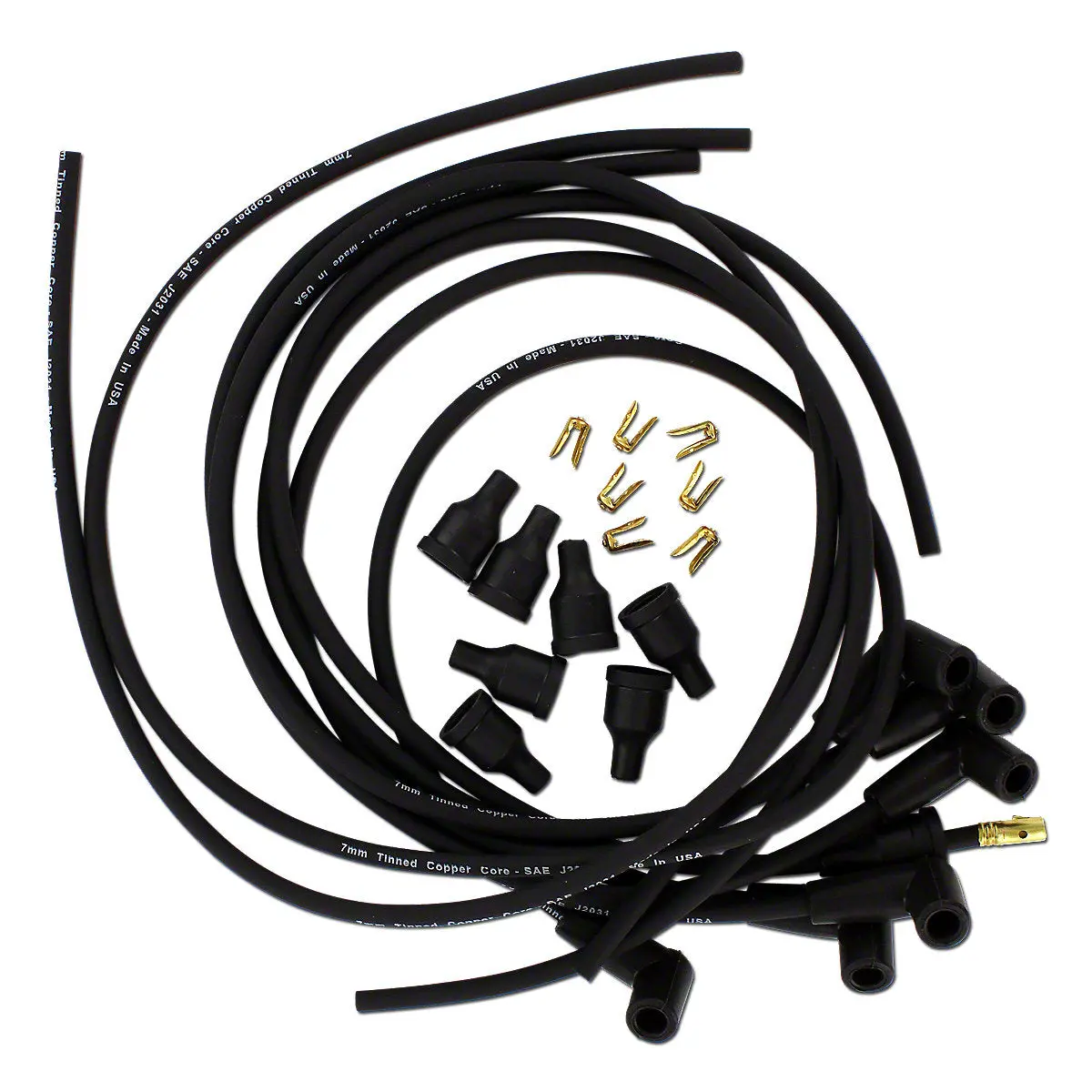 Spark Plug Wiring Set W/ 90 Degree Boots-Fits Cockshutt Tractor 6-Cyl E4 E5 40 1