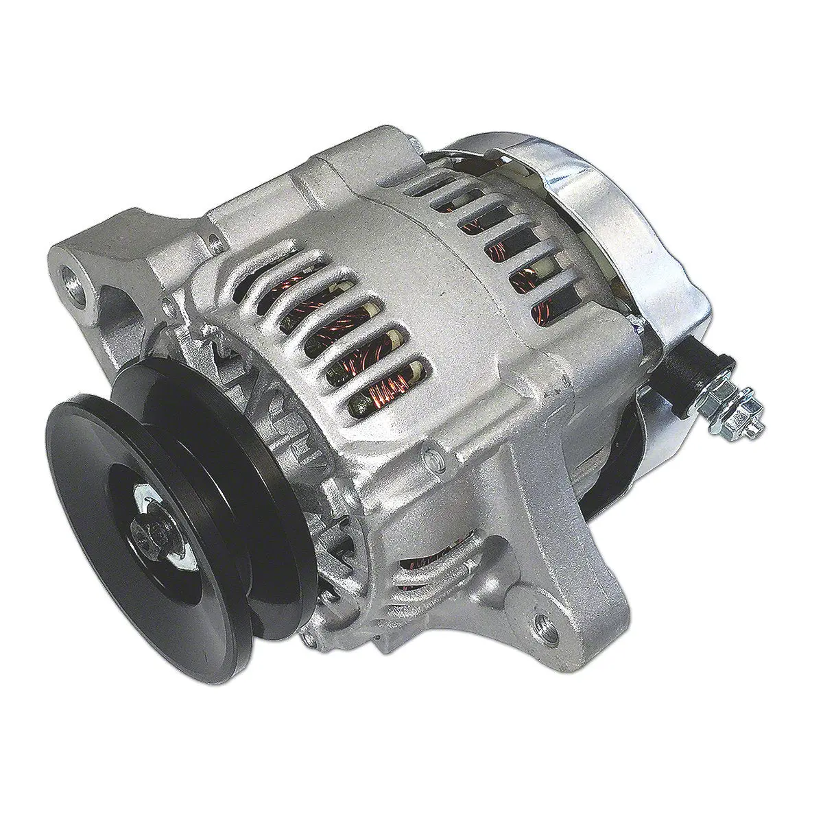 Mini Alternator W/ Pulley Fits Allis Chalmers B C Tractor | 35 Amp 1
