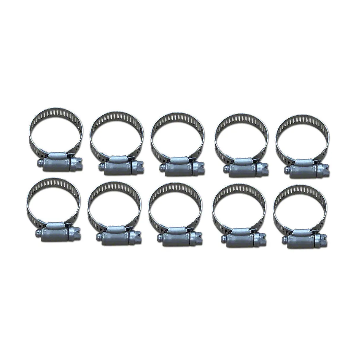 Worm Drive Hose Clamp Fits Case Tractor | 11/16" To 1-1/2" 10 Pack 1