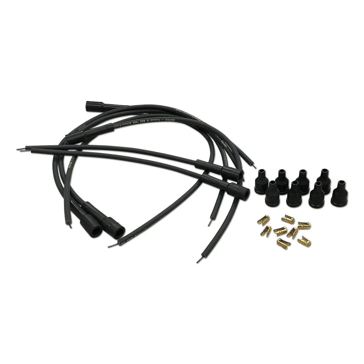 Spark Plug Wiring Set Fits Ford Tractor | 6-Cylinder Straight Boots 1