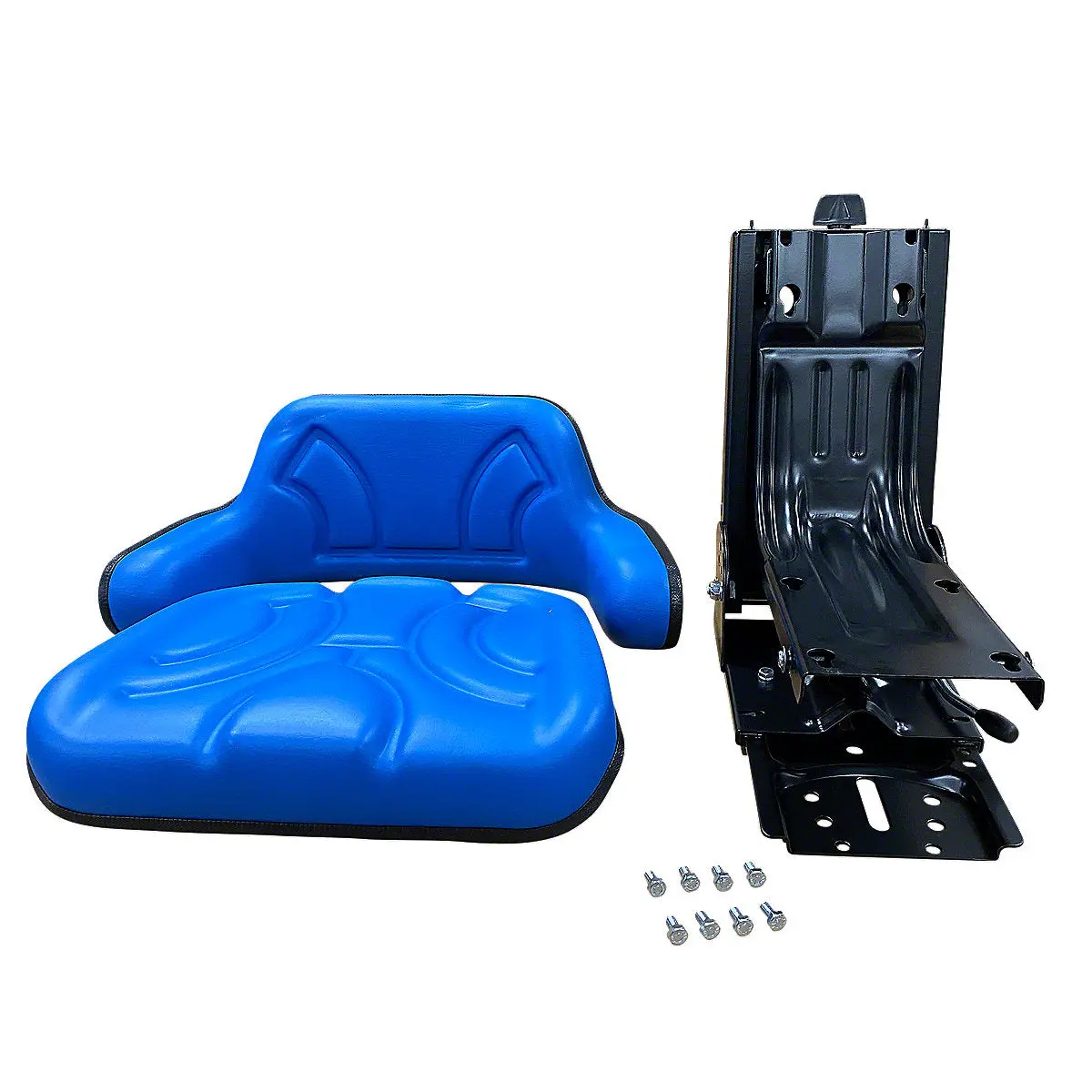 Seat Full Suspension Fits Allis Chalmers Tractor | Blue Universal Fit 1