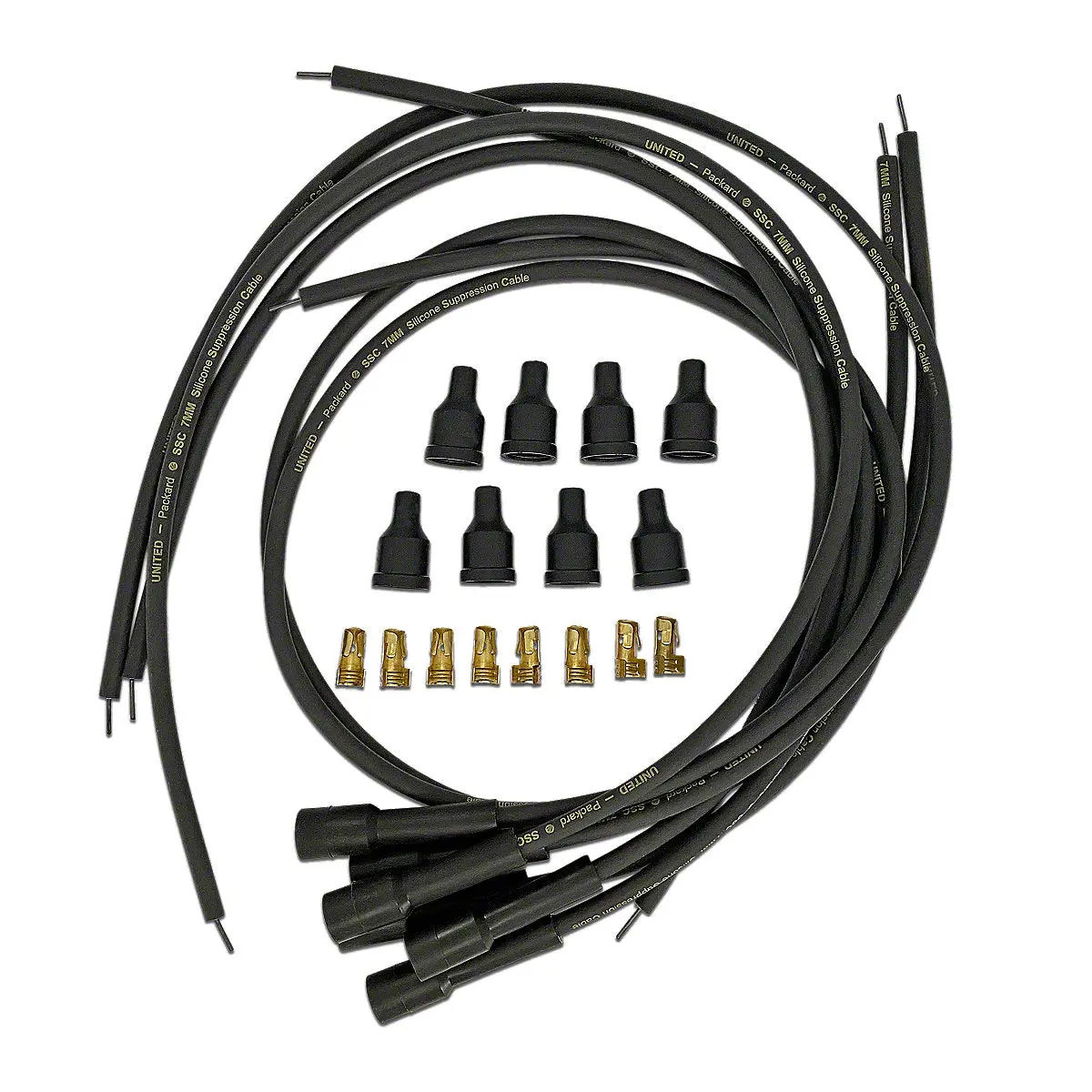 Spark Plug Wiring Set With Straight Boots 6 Cylinder Fits Cockshutt Tractor 1
