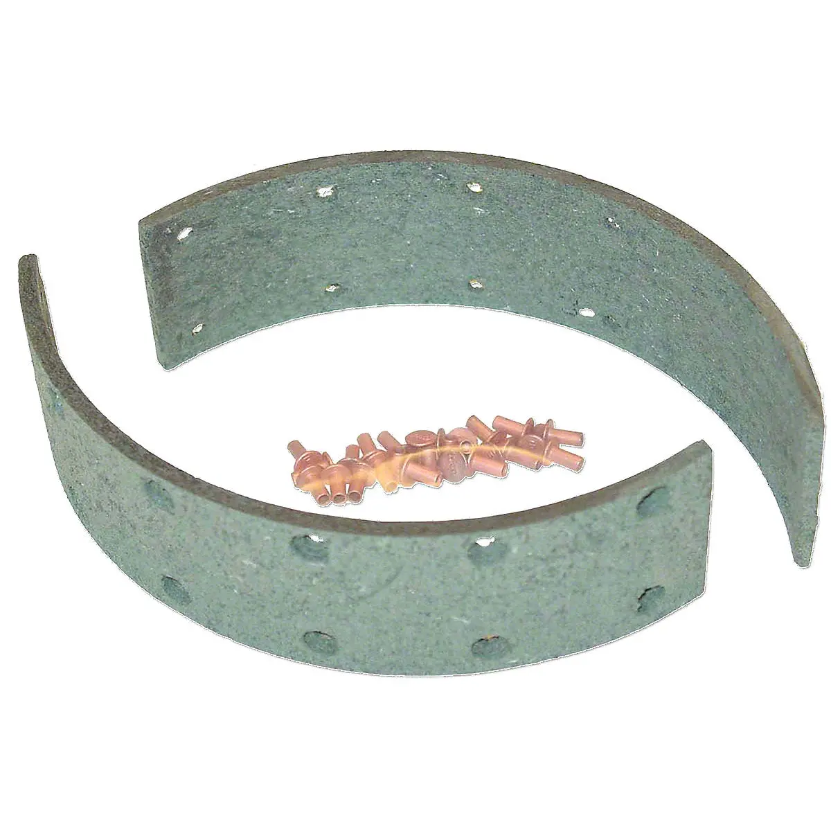 Brake Shoe Lining Set W/ Rivets Fits Allis Chalmers Tractor | 230874, 800412 1