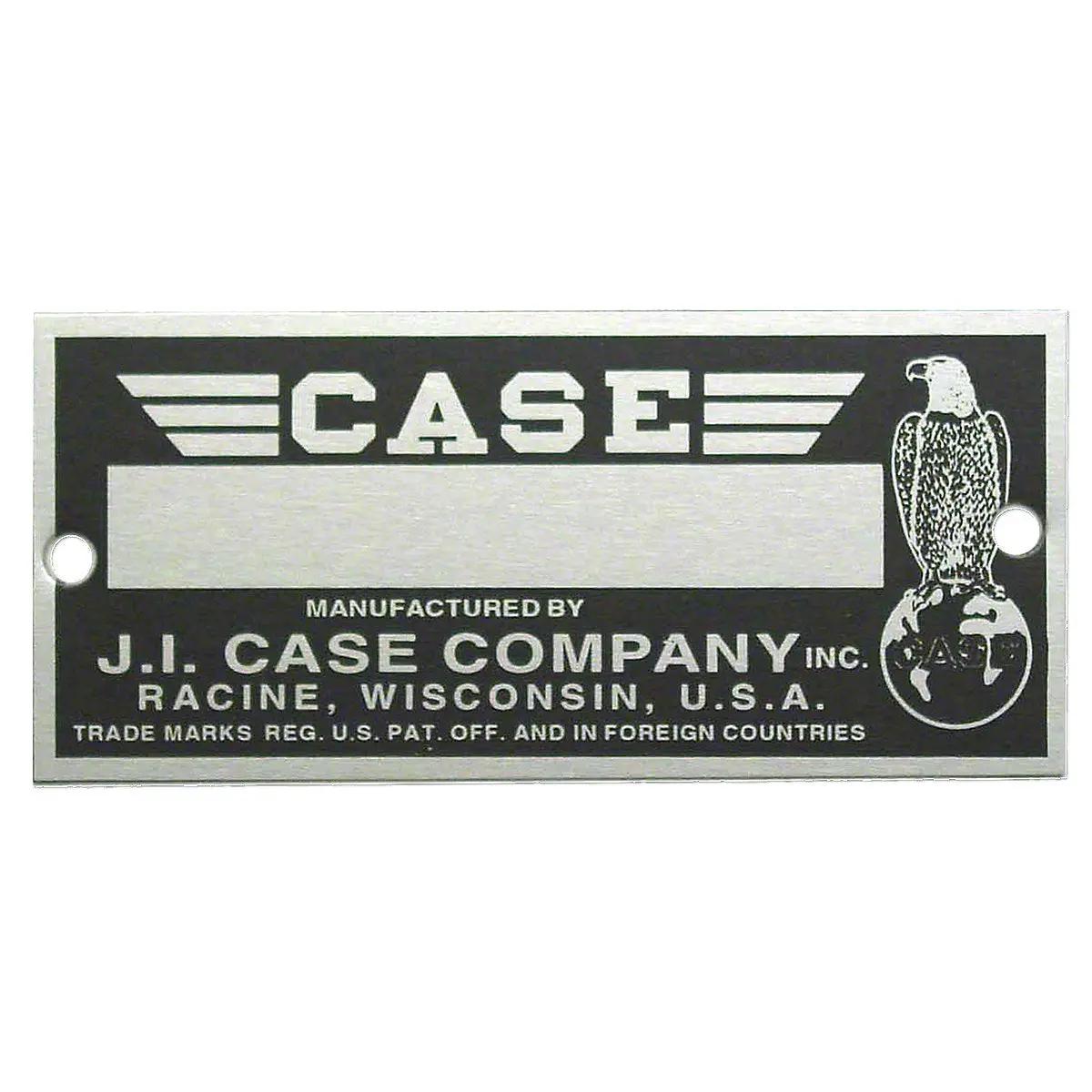 Serial Number Tag Fits Case Tractor 1