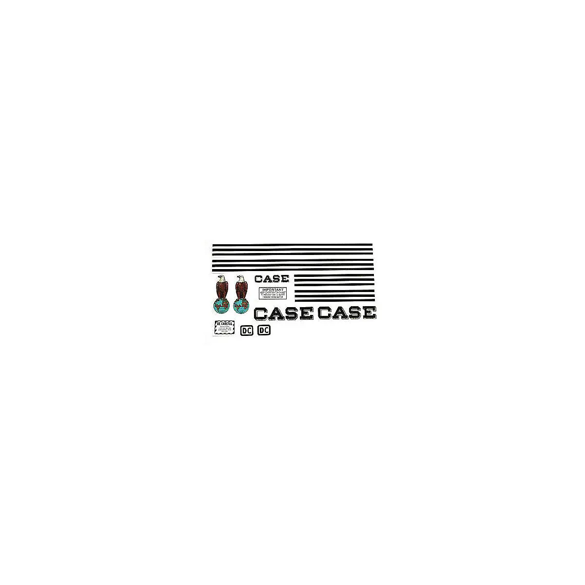 Mylar Decal Set Fits Case Dc Tractor 1