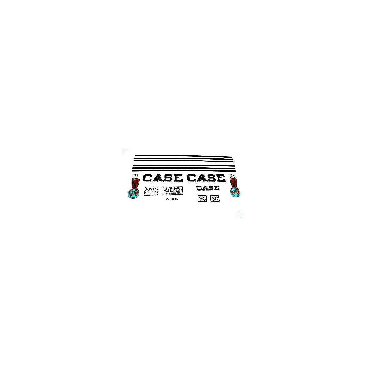 Mylar Decal Set Fits Case Sc Tractor 1