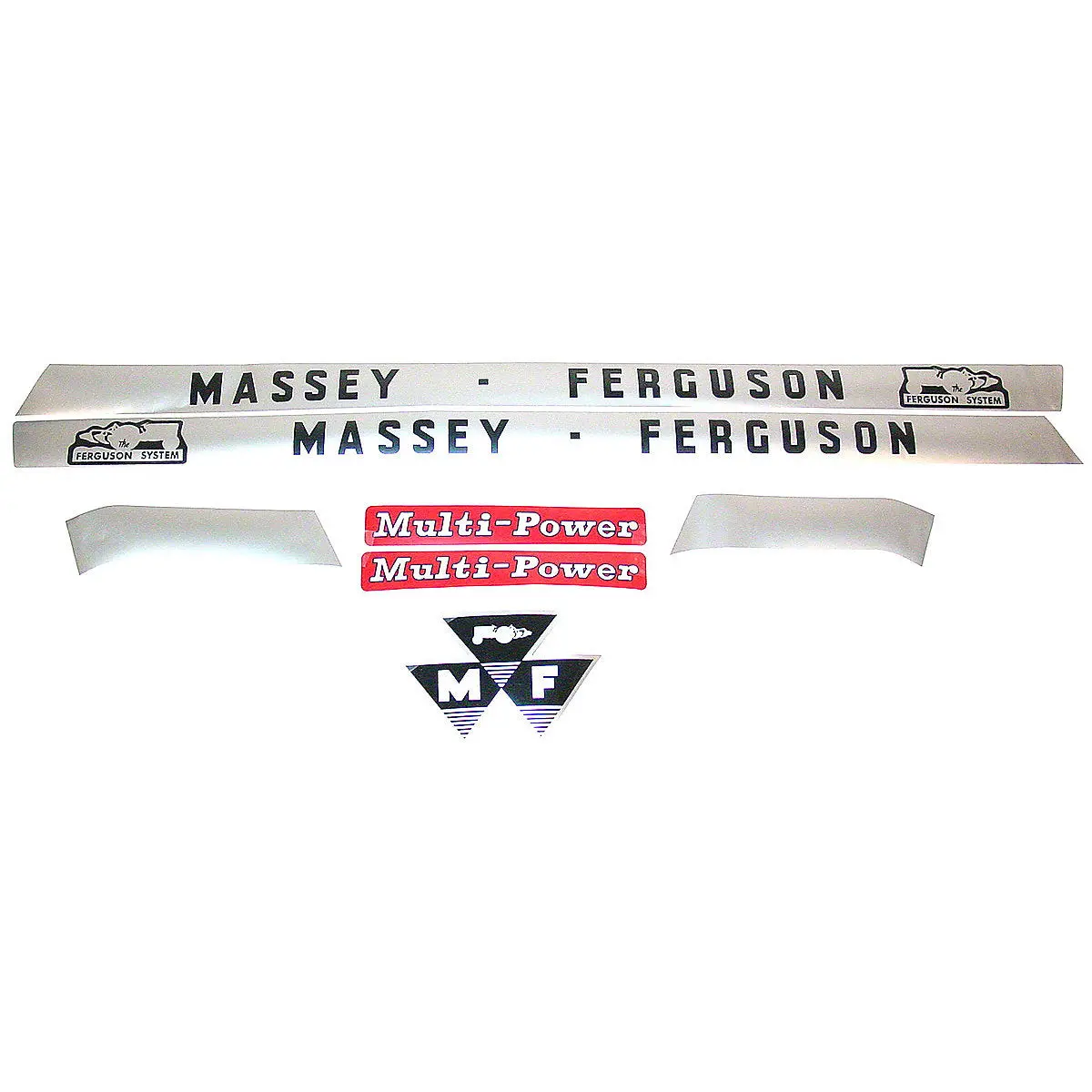 Mylar Decal Hood Set Fits Massey Ferguson 135 Tractor 1