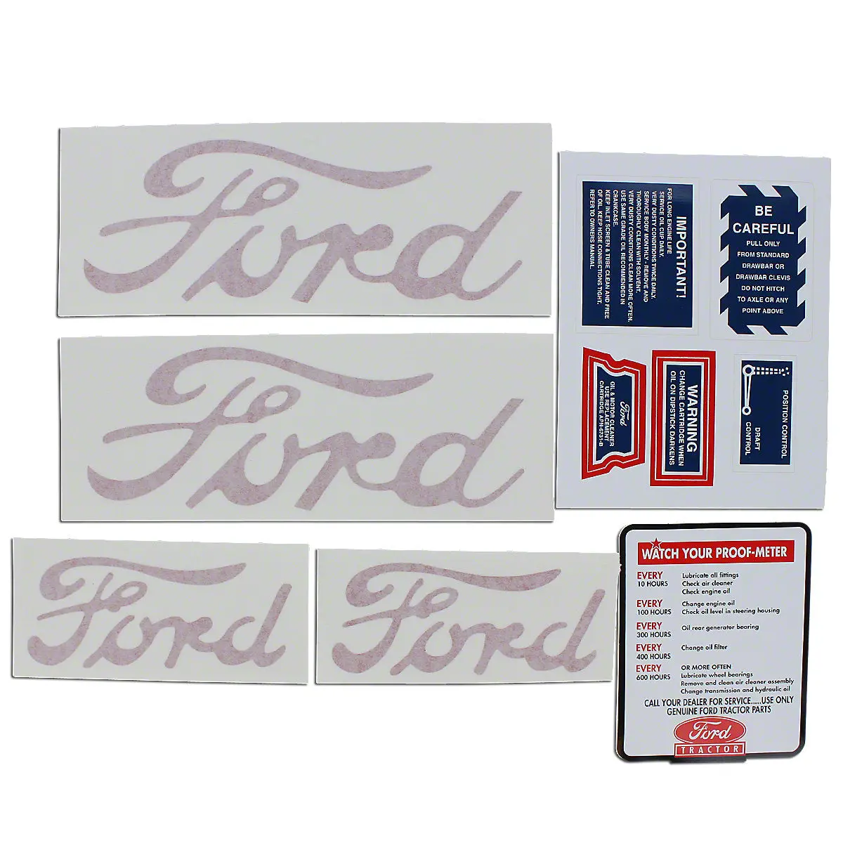 Complete Mylar Decal Set Fits Ford Tractor | 8N5052dp 1