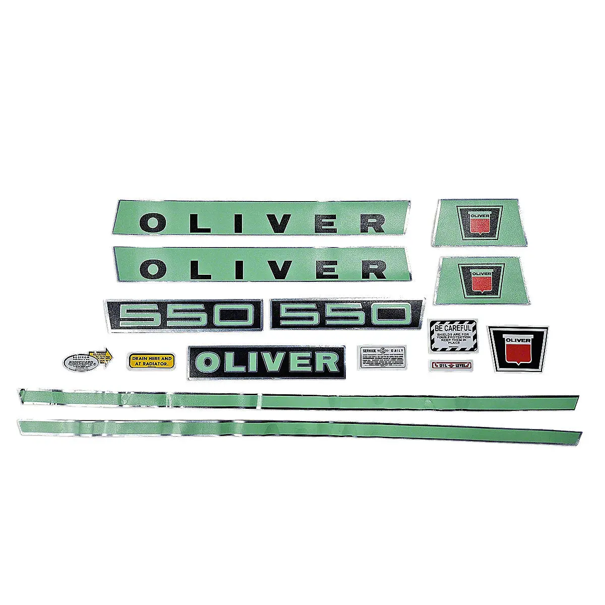 Mylar Decal Set Fits Oliver Late 550 Tractor 1