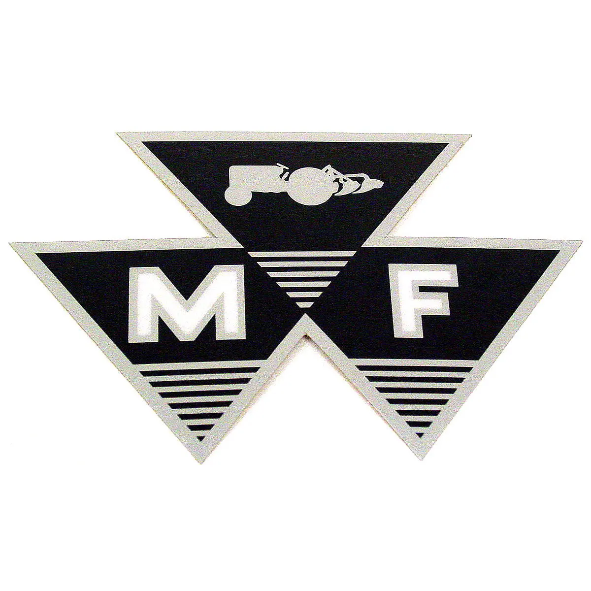 Mylar Triple Triangle Logo Decal Fits Massey Ferguson Tractor | 6" X 4" 1