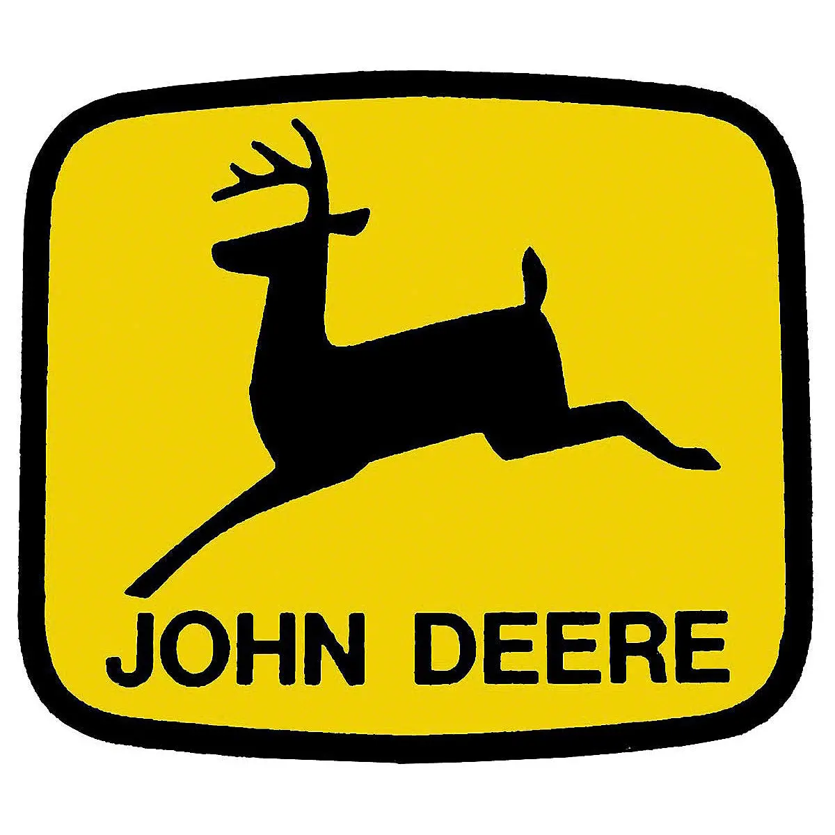 Vinyl Leaping Deer Decal John Deere Tractor 1