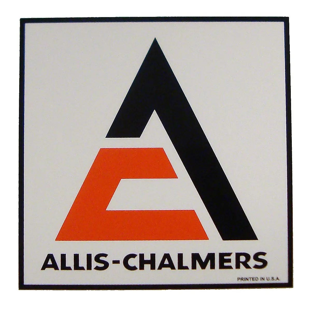 Allis Chalmers Square Decal Fits Allis Chalmers Tractor 1