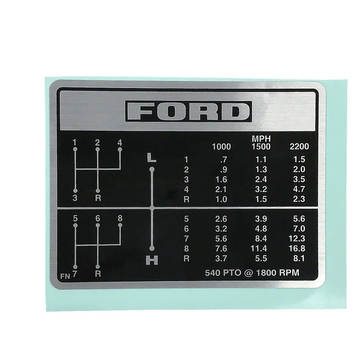 Transmission Shift Pattern Decal Fits Ford Tractor | C5nn7b292fn 1